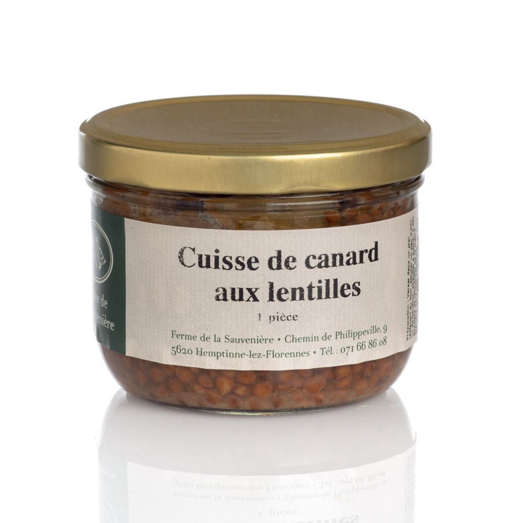 <p>Cuisse de canard aux lentilles 400 g</p>